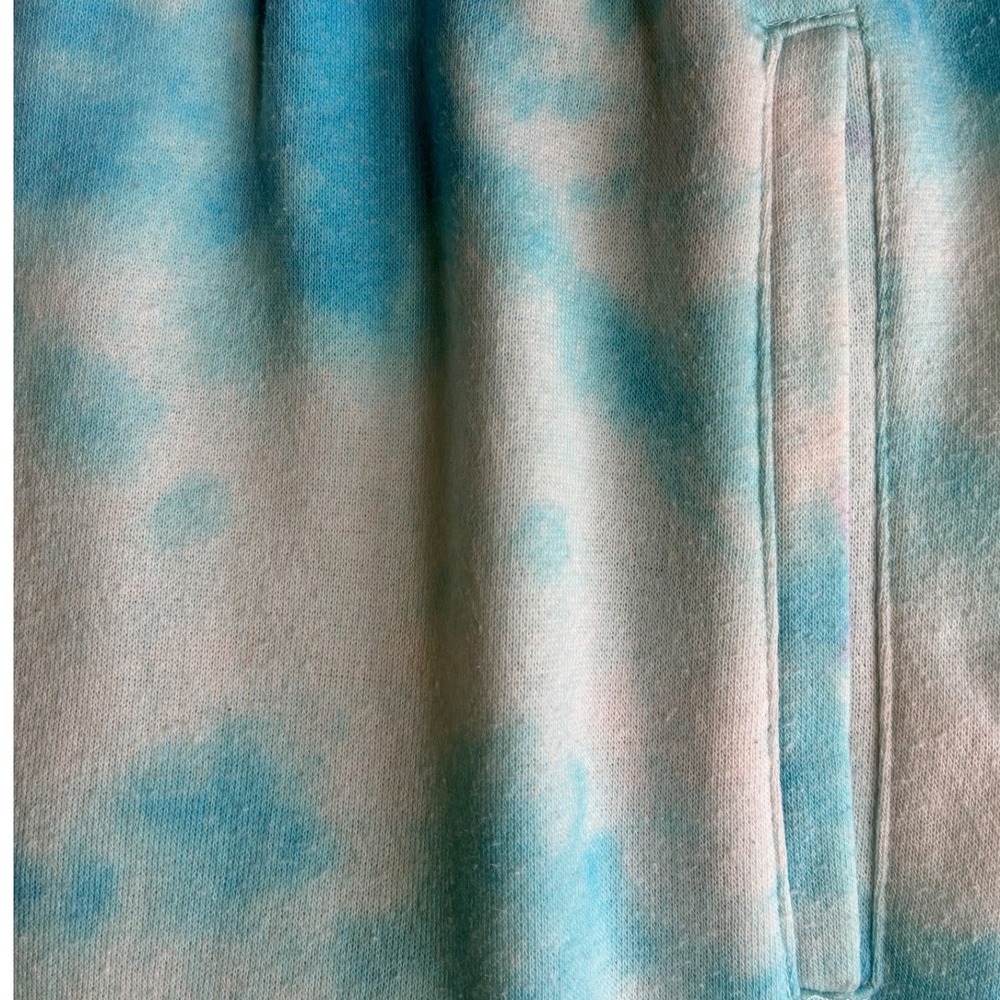 Peanuts Snoopy Takin It Easy Pastel Tie Dye Floral Joggers L - Picture 9 of 12